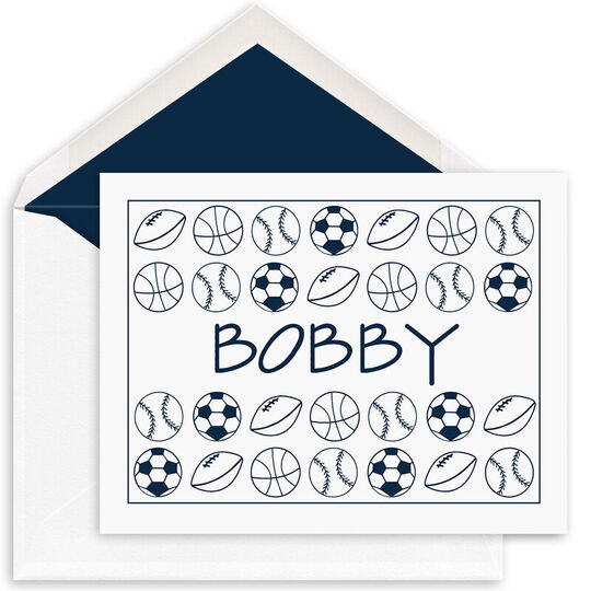 Sport Folded Note Cards